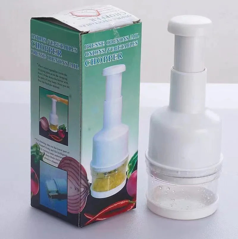 1pc Pressed Garlic Chopper Electroplate Garlic Onion Cutter Chop Tomato Crusher Fruit Vegetable Tools Home Kitchen Gadgets